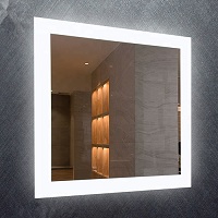 Backlit mirror