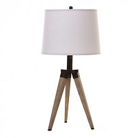 Wooden table lamp