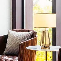 Brass table lamps for living room