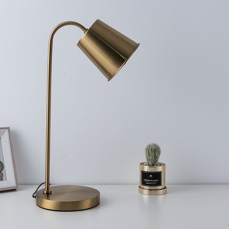 Contemporary gold desk lamp