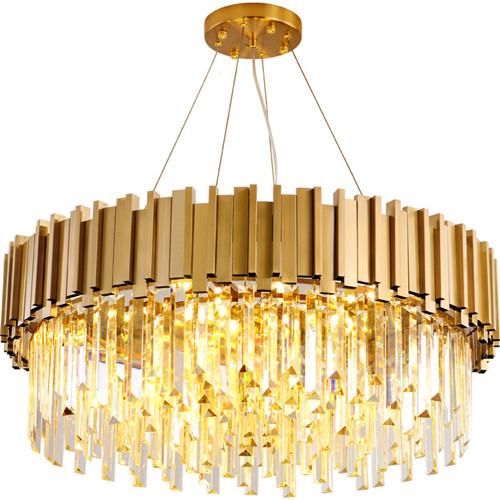 Gold crystal chandelier