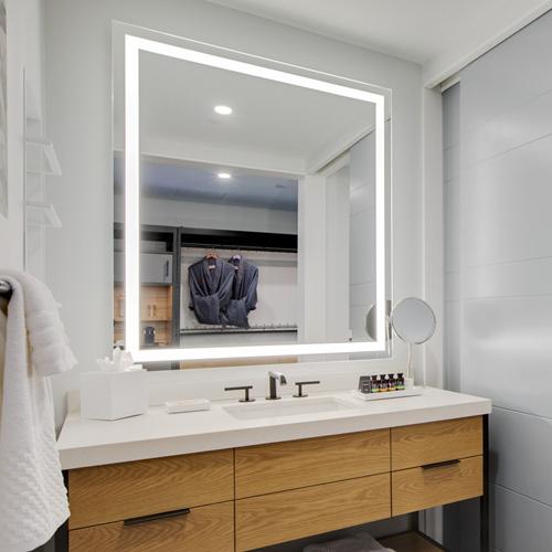 LED Lighted bathroom mirror